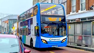 Stagecoach Enviro400 departs Bank Street Ashford 21223 [upl. by Eirrac]