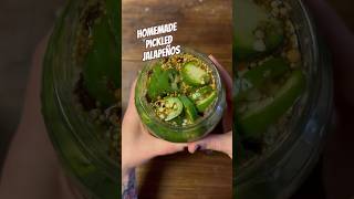 Today on the Homestead Homemade Zesty Pickled Jalapeños  Easy Kitchen Staple Recipe shorts [upl. by Bravin]