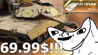 M1A1 CLICKBAIT EXPERIENCE I War Thunders Brand New Vehicle [upl. by Harty]