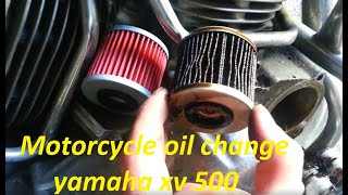 Yamaha xv Virago 535  oil change part 2 [upl. by Eryn]