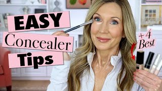 Easy Everyday CreaseFree Concealer Routine  The BEST Concealers for Mature Skin [upl. by Bertilla936]