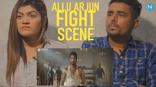 Pakistani Reaction On Allu Arjun Best Fight Scene South India Film [upl. by Theresina]