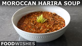 Moroccan Harira Soup  Amazing Pasta Lentil Chickpea Soup  Food Wishes [upl. by Kress]