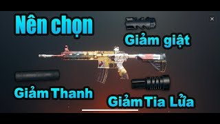 PUBG Mobile CHI TIẾT CÁC NÒNG GIẢM THANH GIẢM GIẬT Suppressor Compensator [upl. by Salina652]