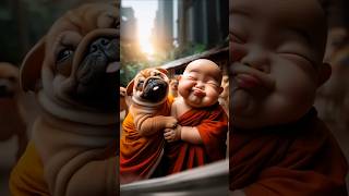 Laugh Out Loud with Our Hilarious Monk Pranks cutebaby laughingmonk funnymonk youtubeshorts [upl. by Leamse153]