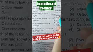 locomotion and movement class 11 ncert  locomotion and movement  locomotion and movement mcq  pw [upl. by Sedicla]