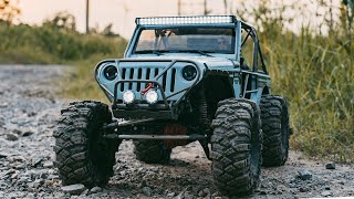 110 Scale Rc Crawler SCX10 iii  Wrangler Rubicon JK  RC Jeep 4x4 Off Road [upl. by Latif36]