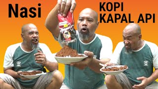 NASI  KOPI KAPAL API SATU BUNGKUS THE DARK CHEF INDONESIA LEWAT Challenge Makan [upl. by Egroj]