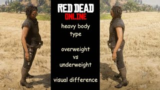 RDO overweight vs underweight visual difference with heavy body type [upl. by Morocco433]