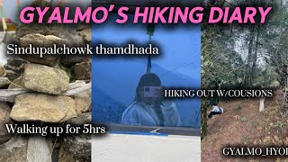 Gyalmo’s hiking dairy NATURE Hiking  Sindupalchowk Thamdhada Cousions  traveling vlog [upl. by Tnecillim]