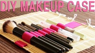 DIY MAKEUP BRUSH ROLL  Tip Tuesday 37 [upl. by Franza]