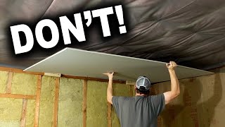 How to Hang Drywall By Yourself [upl. by Aicala]