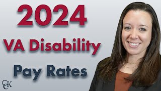 2024 VA Disability Pay Chart and Compensation Rates [upl. by Eerdua318]