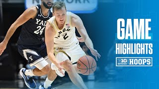 Yale at Purdue  HIGHLIGHTS  Big Ten Mens Basketball  111124 [upl. by Newbold]