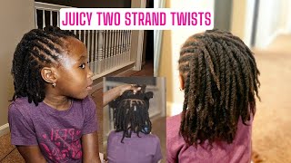 Kids protective styles Two strand twists [upl. by Atnuahsal]