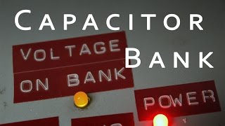 Homemade Capacitor Bank Demonstration and Testing [upl. by Pierrette]