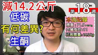 第 18 週  低碳 vs 生酮 有沒有生酮有差嗎 【實測生酮減肥】 [upl. by Nuri]