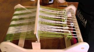 Simple warping for a Rigid Heddle loom [upl. by Sokem]