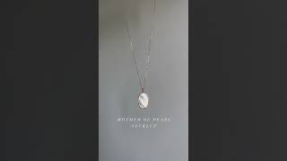 Linjer Jewelry Mother of Pearl Pendant Necklace [upl. by Alyworth506]