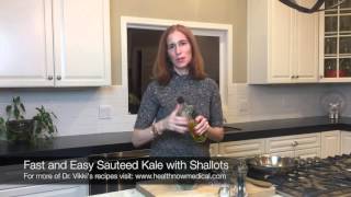 Fast and Easy Sauteed Kale with Shallots [upl. by Gylys]