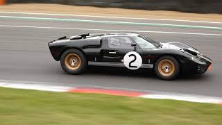 Ford GT40 Demonstration Brands Hatch [upl. by Arahsat]