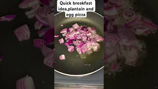 Plantain and egg pizza for breakfast shorts viralvideo [upl. by Smith]