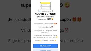 CUPON 135 DE DESCUENTO EN MERCADO LIBRE [upl. by Etteuqram]