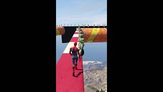 GTA 5 EPIC RAGDOLL SHOW SPIDERMAN VS COLOUR MINIONS FALLS amp FAILS LIVE GTA V gta [upl. by Heuser]