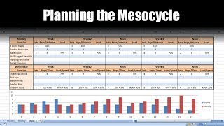 How to Plan a Periodized Mesocycle for Athletes on Excel  Programming [upl. by Nylknarf]