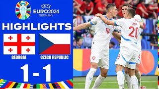 Georgia vs Czechia 11 Highlights  UEFA EURO 2024 [upl. by Emmey802]