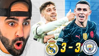 Real Madrid 33 Man City l LIVE REACTION [upl. by Callean]