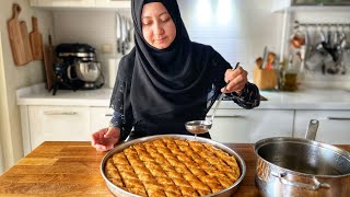 How to Make Baklava From Scratch Easy Turkish Walnut Baklava With Secrets You Cant Find [upl. by Cleavland]