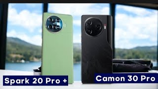 Tecno Camon 30 Pro Vs Tecno Spark 20 Pro Full Reviews and Comparison [upl. by Anehsak]