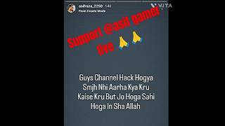 ASIF GAMER LIVE CHANNEL GOT HACKED 😱😱 shortsfeed shorts support asifgamerlive [upl. by Eeniffar]