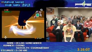 AGDQ 2013  Favourite Moment  Cosmo Wind Waker Run  Mirrored Whistles [upl. by Vashtee]