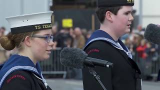 HMS PRINCE OF WALES Naming Ceremony [upl. by Anaeirb]