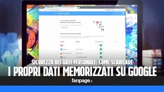 Come scaricare tutti I propri dati memorizzati su Google [upl. by Bish]