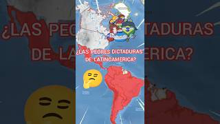 LAS PEORES DICTADURAS DE LATINOAMÉRICA countryballs paises mapa historia guerra [upl. by Tallulah]