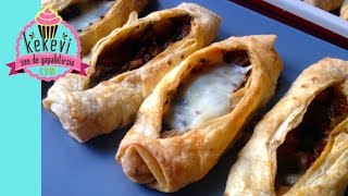 Karnıyarık Börek Kıymalı Patlıcanlı Videolu Börek Tarifleri [upl. by Etnuahs]