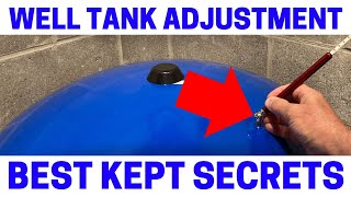 How To Adjust A Water Well Pressure Tank  Fast amp Easy [upl. by Zumstein]