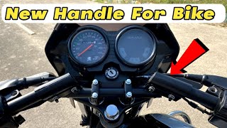 New Handle Bar Installation in Bajaj CT 100 Bike [upl. by Ellennej]