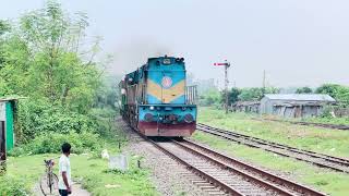 Rajshahi Bound Intercity Train 804Down Banglabandha Express With Old Indonesian White Coaches [upl. by Allanson]