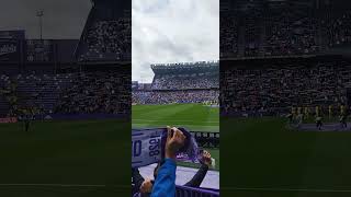 Himno Real Valladolid partido liga España Villareal shorts [upl. by Amme]