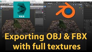 How to export 3dsMax file to OBJ amp FBX with full textures [upl. by Ecirum182]