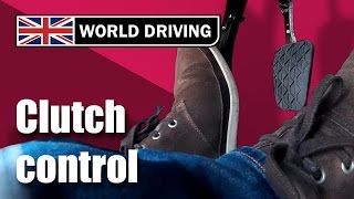 Clutch control driving lesson  learning to drive Clutch control in traffic amp on a hill [upl. by Maddox]