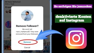 So entfolgen Sie deaktivierten Konten auf Instagram  Entfernen Sie ein deaktiviertes InstaKonto [upl. by Fleurette]