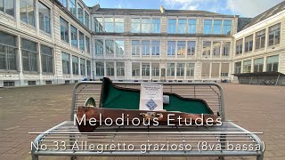 No33 Allegretto grazioso from Melodious Etudes for Contrabass Trombone 8va bassa [upl. by Mccandless]