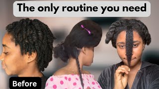 Growing my hair to waist length after big chop How I prevent breakageretain length type 4 hair [upl. by Jordans]