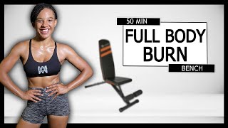 GET FIT FAST with this FULL BODY WORKOUT with exercise bench [upl. by Zeralda]