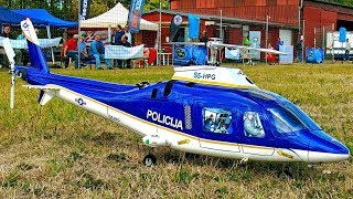 AGUSTA A109 AMAZING RC SCALE MODEL ELECTRIC HELICOPTER WITH SOUND MODULE FLIGHT DEMONSTRATION [upl. by Epstein582]